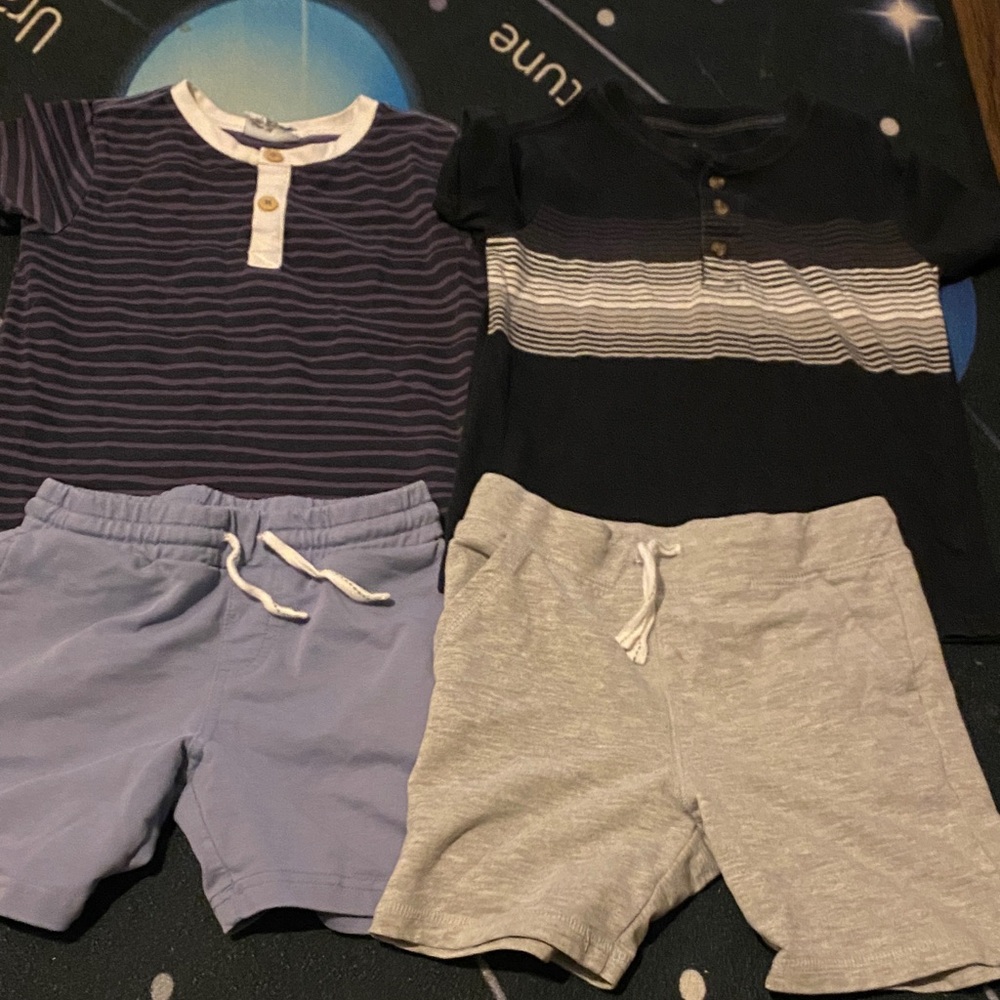 Tommy Bahama Kids Matching Set - Navy and Gray